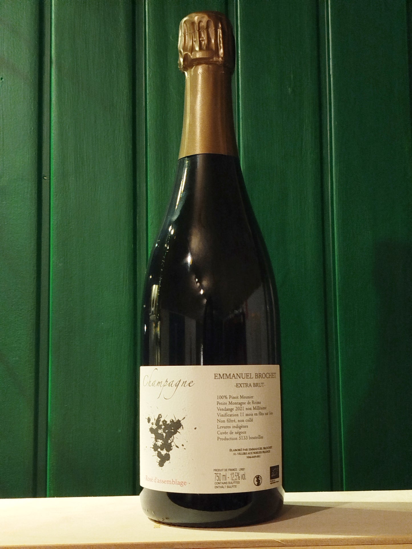 Champagne Emmanuel Brochet extra Brut - Rosé d'assemblage